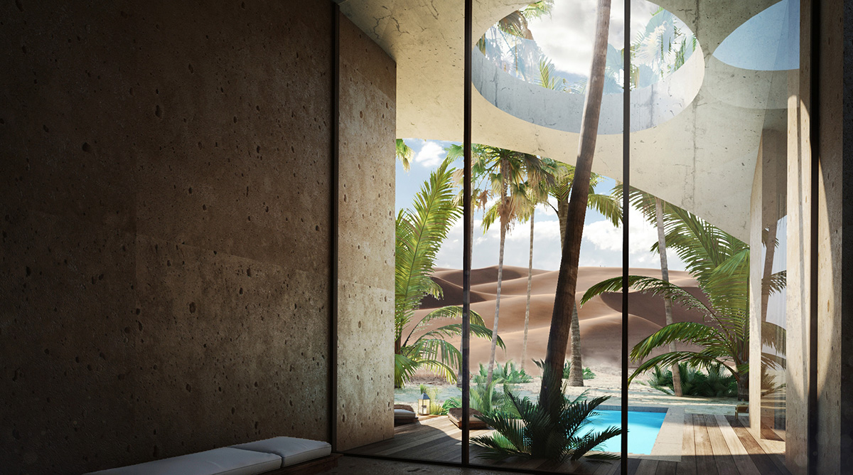 A Sand-Dune Inspired Hotel in Kuwait by Jasper Architects